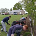 Prepare the Ground Day 2014
Hard graft re-pairing the edge of the boundary