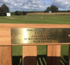Roy Lincoln Memorial Bench