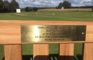 Roy Lincoln Memorial Bench